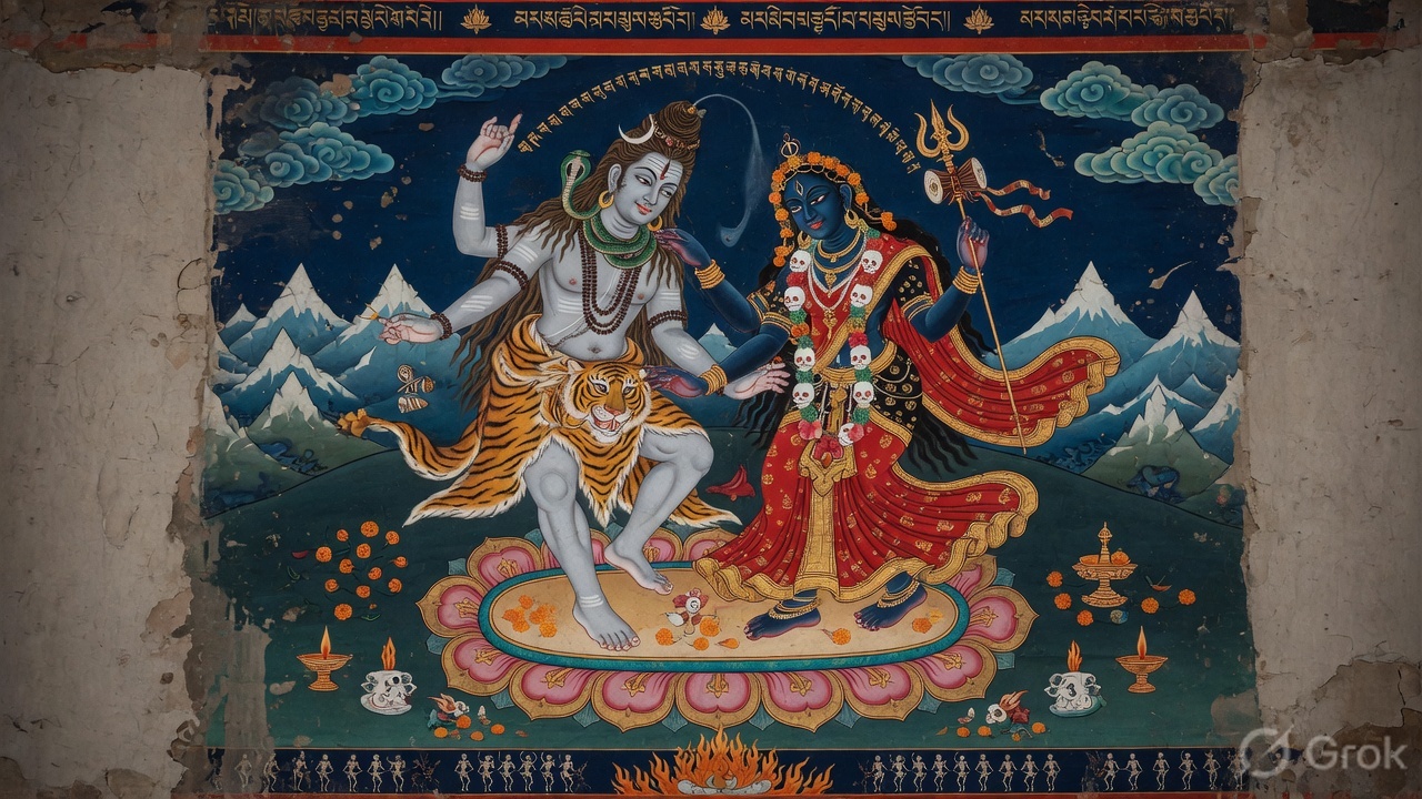 काली शिव नृत्य