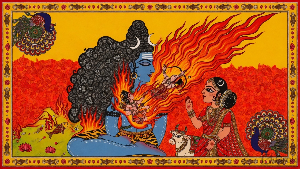 The burning of Kama