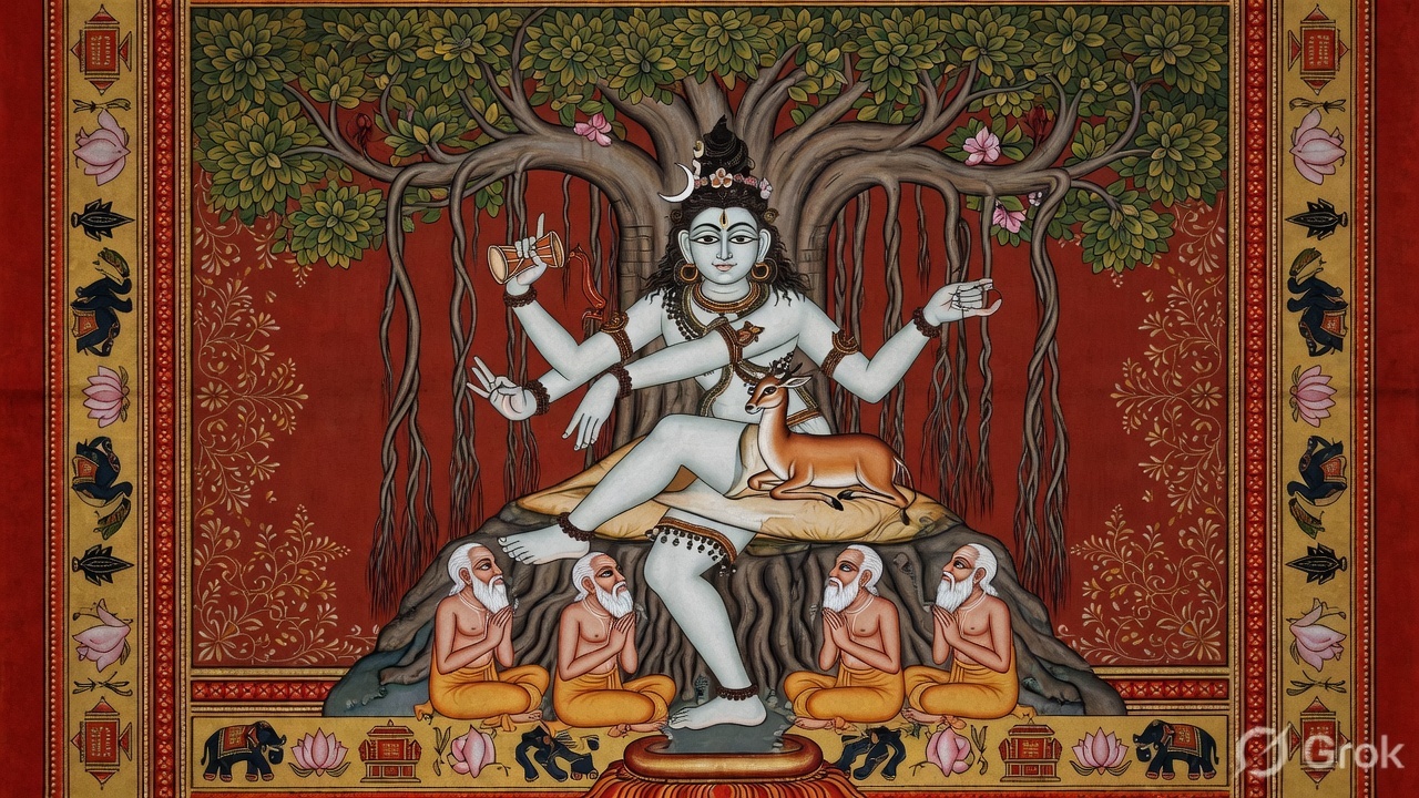 Dakshinamurti's silence