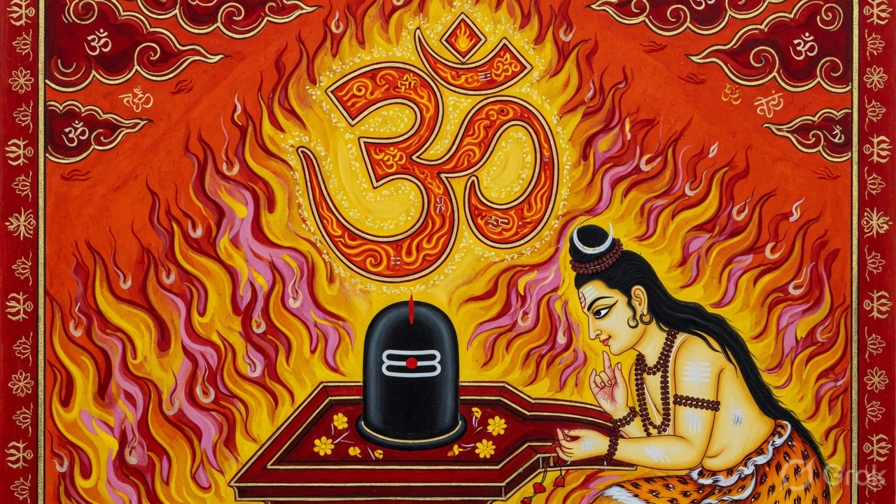 The flame of Omkara